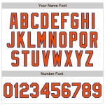 Authentisches Arm-Baseball-Trikot in Weiß, Orange und Königsfarben, individuell 3 Formen Authentisches Arm-Baseball-Trikot in Weiß, Orange und Königsfarben, individuell 3 Formen