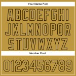 Design 3D Jersey Baseball Gold Benutzerdefinierte Schwarz Alte Seite Authentische Streifen Design 3D Jersey Baseball Gold Benutzerdefinierte Schwarz Alte Seite Authentische Streifen