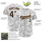 Authentisches Schwarz-Old Jersey Custom Design Linien Kurve Gold Muster 3D Baseball Weiß Authentisches Schwarz-Old Jersey Custom Design Linien Kurve Gold Muster 3D Baseball Weiß