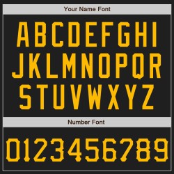 Jersey Baseball Muster Authentische Custom Graffiti Scratch Gold-Schwarz 3D Jersey Baseball Muster Authentische Custom Graffiti Scratch Gold-Schwarz 3D