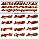 Muster Authentic Weiß Custom Design Baseball Abstrakte Splash Jersey 3D Schwarz-Orange