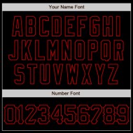 Art Grunge Baseball Splatter 3D Schwarz Abstraktes Design Rot Benutzerdefiniertes Muster Jersey Authentisch