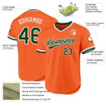 Throwback Jersey Custom Grün-Weiß Authentic Baseball Orange Throwback Jersey Custom Grün-Weiß Authentic Baseball Orange