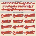 Baseball Creme Authentic Custom Jersey Throwback Lila-Orange Baseball Creme Authentic Custom Jersey Throwback Lila-Orange