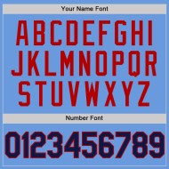 Baseball Blaues Trikot Authentisches Marineblau-Rot Hell Benutzerdefinierter Throwback