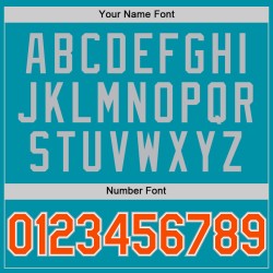 Baseball Orange-Grau Teal Jersey Throwback Authentic Custom Baseball Orange-Grau Teal Jersey Throwback Authentic Custom