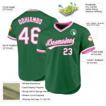 Grünes Baseball Throwback Custom Kelly Weiß-Pink Authentic Jersey Grünes Baseball Throwback Custom Kelly Weiß-Pink Authentic Jersey