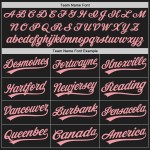 Baseball Authentic Jersey Pink-Schwarz 3D Graffiti Custom Scratch Muster Medium Baseball Authentic Jersey Pink-Schwarz 3D Graffiti Custom Scratch Muster Medium