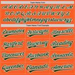 Throwback Jersey Custom Grün-Weiß Authentic Baseball Orange Throwback Jersey Custom Grün-Weiß Authentic Baseball Orange