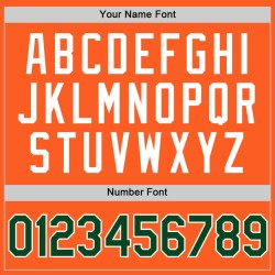 Throwback Jersey Custom Grün-Weiß Authentic Baseball Orange