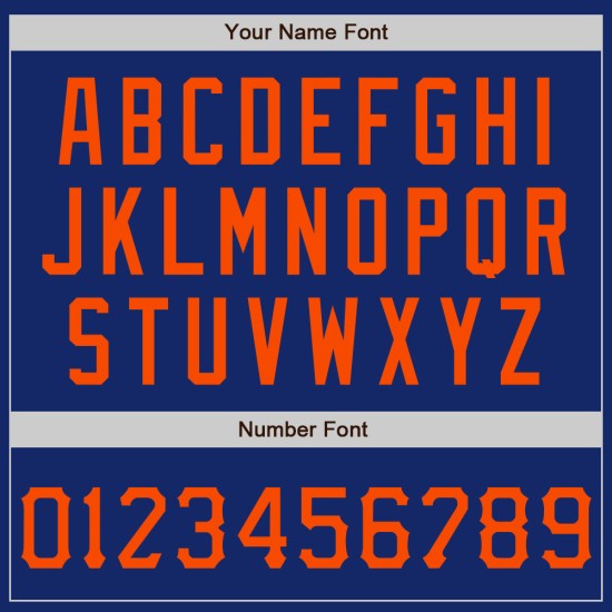 3D Orange-Royal Muster Baseball Scratch Custom Jersey Authentische Graffiti