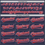 Red-Royal Baseball Trikot Navy Authentic Throwback Custom Red-Royal Baseball Trikot Navy Authentic Throwback Custom