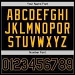 Baseball-Trikot Custom Schwarz Authentic Gold Throwback Baseball-Trikot Custom Schwarz Authentic Gold Throwback