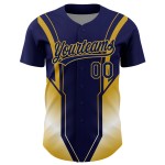 3D Muster Seite Authentische Jersey Gold Design Custom Baseball Streifen Navy Alt 3D Muster Seite Authentische Jersey Gold Design Custom Baseball Streifen Navy Alt