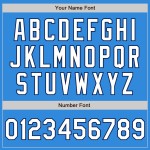 Shapes Custom Weiß-Marineblau Farben Authentic Jersey Arm Blau 3 Baseball Electric