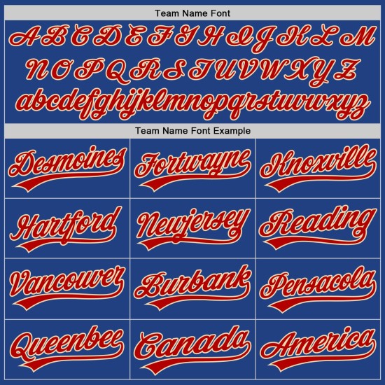 Baseball-Trikot Authentic Custom Royal Rot-Creme Throwback Baseball-Trikot Authentic Custom Royal Rot-Creme Throwback