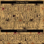 Jersey Web Muster Authentisches Design Schwarz Baseball Spinne Custom 3D Gold