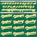 Throwback-Trikot Custom Green Baseball Authentic Weiß-Gold Kelly Throwback-Trikot Custom Green Baseball Authentic Weiß-Gold Kelly