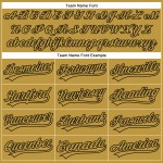 Design 3D Jersey Baseball Gold Benutzerdefinierte Schwarz Alte Seite Authentische Streifen Design 3D Jersey Baseball Gold Benutzerdefinierte Schwarz Alte Seite Authentische Streifen