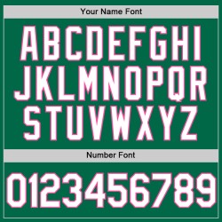 Grünes Baseball Throwback Custom Kelly Weiß-Pink Authentic Jersey Grünes Baseball Throwback Custom Kelly Weiß-Pink Authentic Jersey