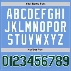 Hellgrün-Weiß Throwback Baseball Blau Custom Jersey Authentic