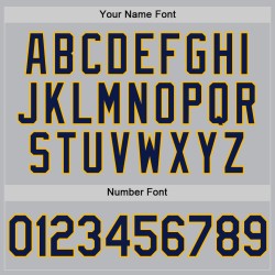 Authentisches Custom Throwback Baseball-Trikot Grau Navy-Gold Authentisches Custom Throwback Baseball-Trikot Grau Navy-Gold