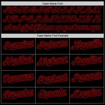 Art Grunge Baseball Splatter 3D Schwarz Abstraktes Design Rot Benutzerdefiniertes Muster Jersey Authentisch Art Grunge Baseball Splatter 3D Schwarz Abstraktes Design Rot Benutzerdefiniertes Muster Jersey Authentisch