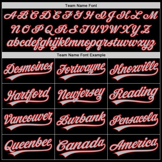 Baseball Grau-Rot Throwback Custom Jersey Schwarz Authentic Baseball Grau-Rot Throwback Custom Jersey Schwarz Authentic