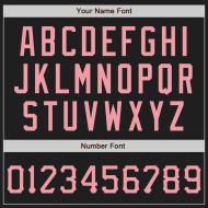 Baseball Authentic Jersey Pink-Schwarz 3D Graffiti Custom Scratch Muster Medium