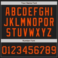 3D Baseball Jersey Scratch Authentic Orange-Schwarz Benutzerdefinierte Muster Graffiti