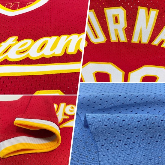 Rot-Creme Blau Baseball Jersey Licht Custom Throwback Authentic Rot-Creme Blau Baseball Jersey Licht Custom Throwback Authentic