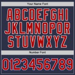 Red-Royal Baseball Trikot Navy Authentic Throwback Custom Red-Royal Baseball Trikot Navy Authentic Throwback Custom