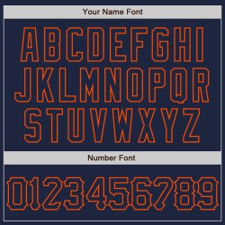 Benutzerdefinierte Baseball Orange Navy Abstraktes Design Netzwerk Authentisches Muster Jersey 3D Benutzerdefinierte Baseball Orange Navy Abstraktes Design Netzwerk Authentisches Muster Jersey 3D