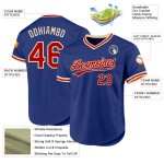 Baseball-Trikot Authentic Custom Royal Rot-Creme Throwback Baseball-Trikot Authentic Custom Royal Rot-Creme Throwback