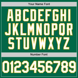 Throwback-Trikot Custom Green Baseball Authentic Weiß-Gold Kelly