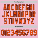 Throwback Custom Authentic Pink Baseball Trikot Hellorange-Schwarz Throwback Custom Authentic Pink Baseball Trikot Hellorange-Schwarz