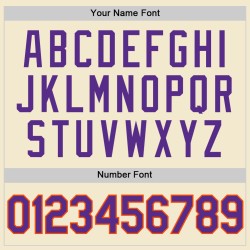 Baseball Creme Authentic Custom Jersey Throwback Lila-Orange Baseball Creme Authentic Custom Jersey Throwback Lila-Orange