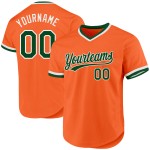 Throwback Jersey Custom Grün-Weiß Authentic Baseball Orange Throwback Jersey Custom Grün-Weiß Authentic Baseball Orange