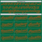 Linien Benutzerdefinierte Jersey 3D Curve Design Baseball Orange Authentic Green Pattern Kelly Linien Benutzerdefinierte Jersey 3D Curve Design Baseball Orange Authentic Green Pattern Kelly