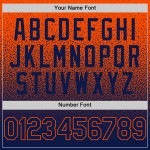 Jersey Custom Fashion Fade Baseball Orange Authentic Navy Jersey Custom Fashion Fade Baseball Orange Authentic Navy