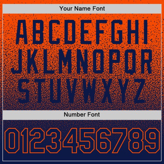 Jersey Custom Fashion Fade Baseball Orange Authentic Navy Jersey Custom Fashion Fade Baseball Orange Authentic Navy