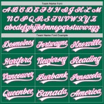 Grünes Baseball Throwback Custom Kelly Weiß-Pink Authentic Jersey Grünes Baseball Throwback Custom Kelly Weiß-Pink Authentic Jersey