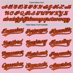 Throwback Custom Authentic Pink Baseball Trikot Hellorange-Schwarz Throwback Custom Authentic Pink Baseball Trikot Hellorange-Schwarz